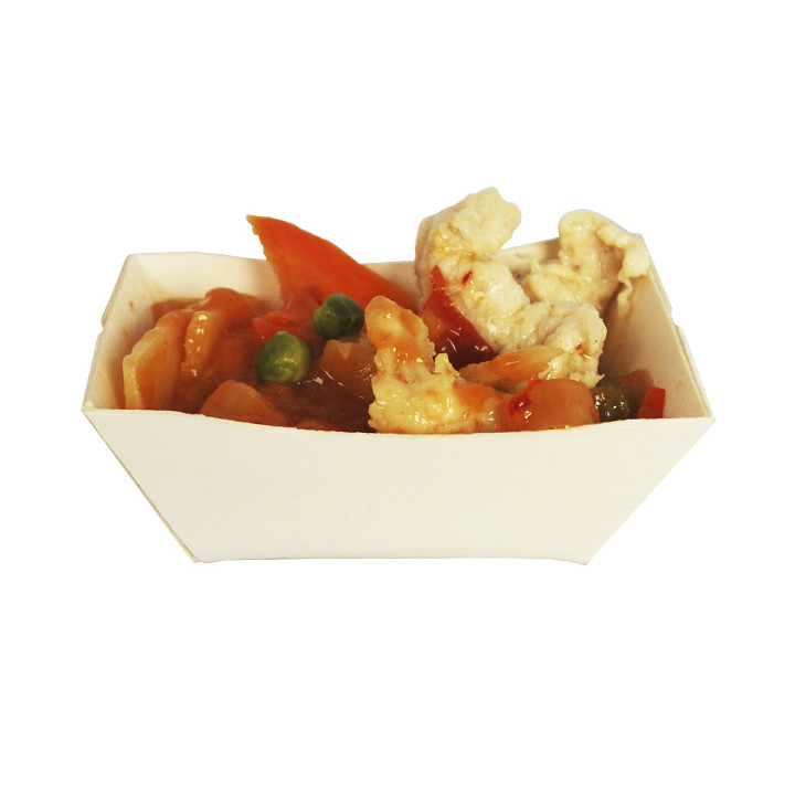 Woolen Food Boat Tray 320ml 13,5x8cm (12 Units)