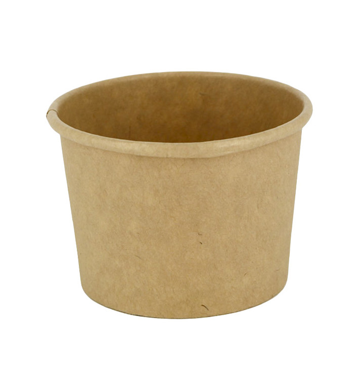 Kraft Cardboard Sauce Cup 100ml Ø7,3cm (50 Units)