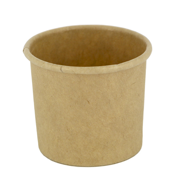 Kraft Cardboard Sauce Cup 30ml Ø4,3cm (50 Units)