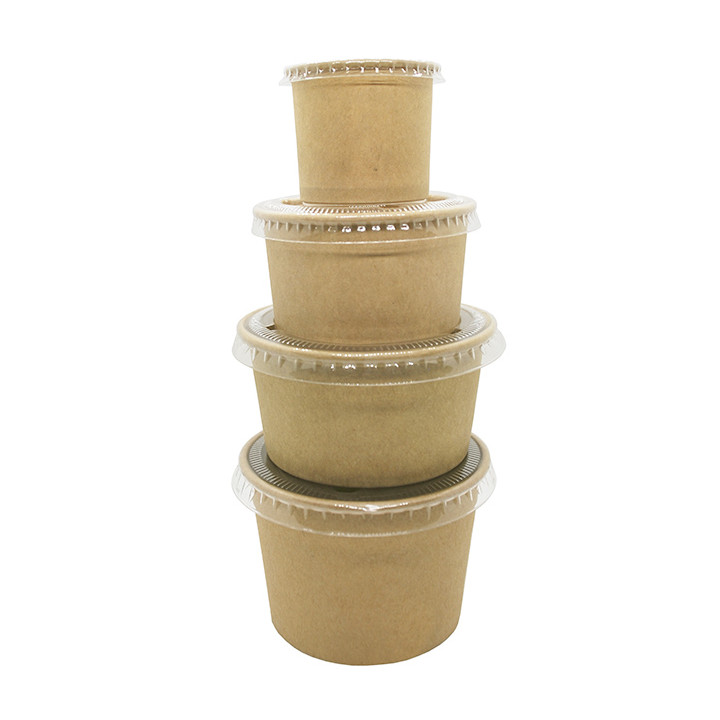 Kraft Cardboard Sauce Cup 100ml Ø7,3cm (1.000 Units)