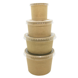 Kraft Cardboard Sauce Cup 50ml Ø6,3cm (1.000 Units)