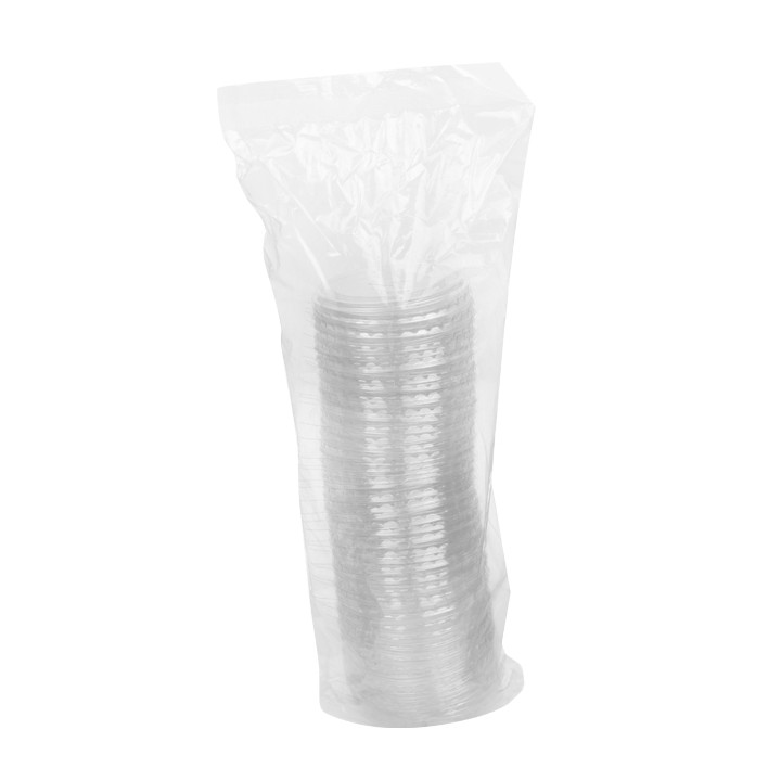 Transparent PET Lid for Sauce Cup 75 and 100ml Ø7,cm (1.000 Units)
