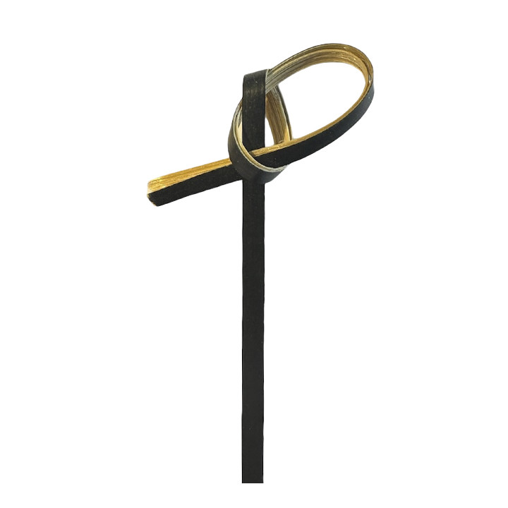 Bamboo Food Pick Black Bow Design 10cm (250 Units)  