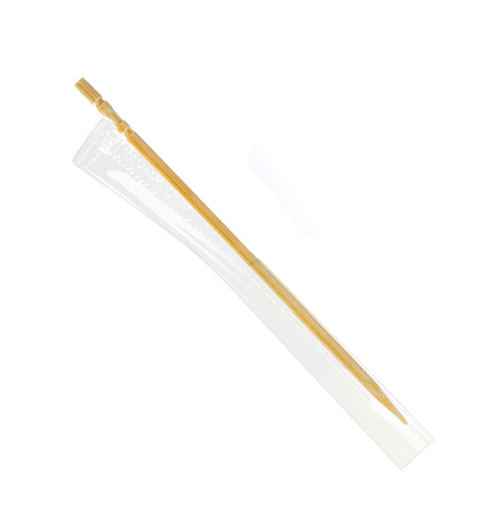 Wooden Toothpick Turned Film Wrapped 6,5cm (5 Units)