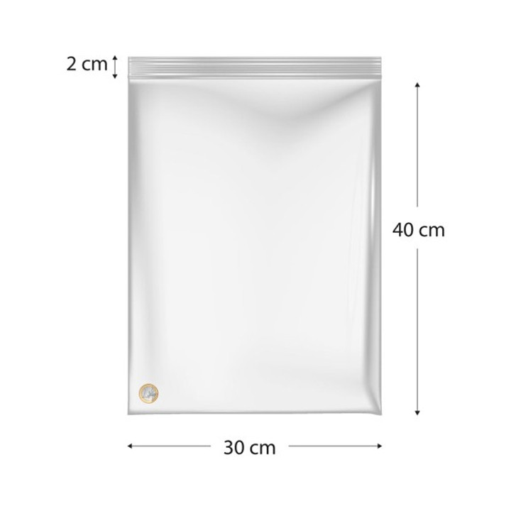 Plastic Zip Bag Seal top 30x40cm G-200 (1000 Units)