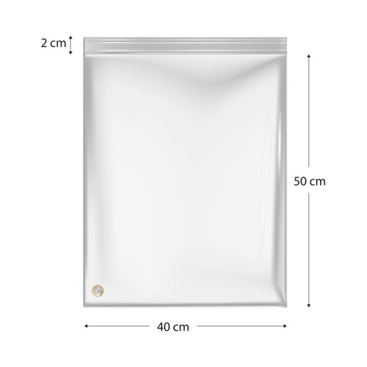 Plastic Zip Bag Seal top 40x50cm G-200 (500 Units)