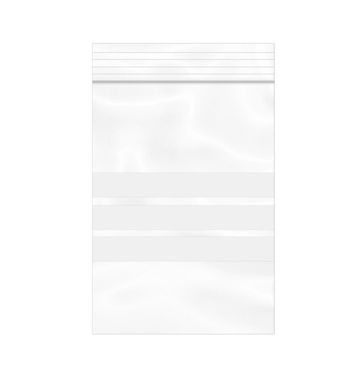 Plastic Zip Bag Seal top Write-On Block 7x10cm G-200 (100 Units)  