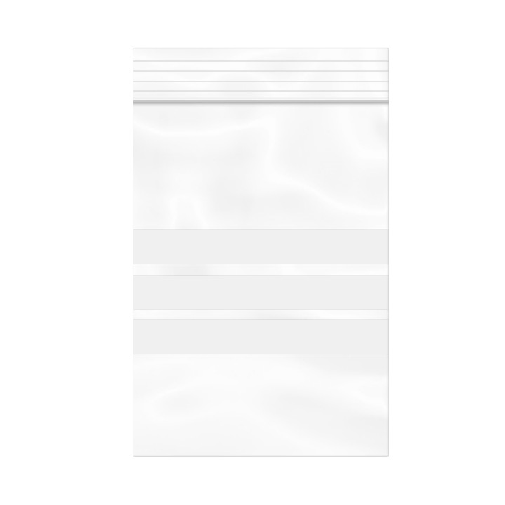 Plastic Zip Bag Seal top Write-On Block 7x10cm G-200 (1000 Units)