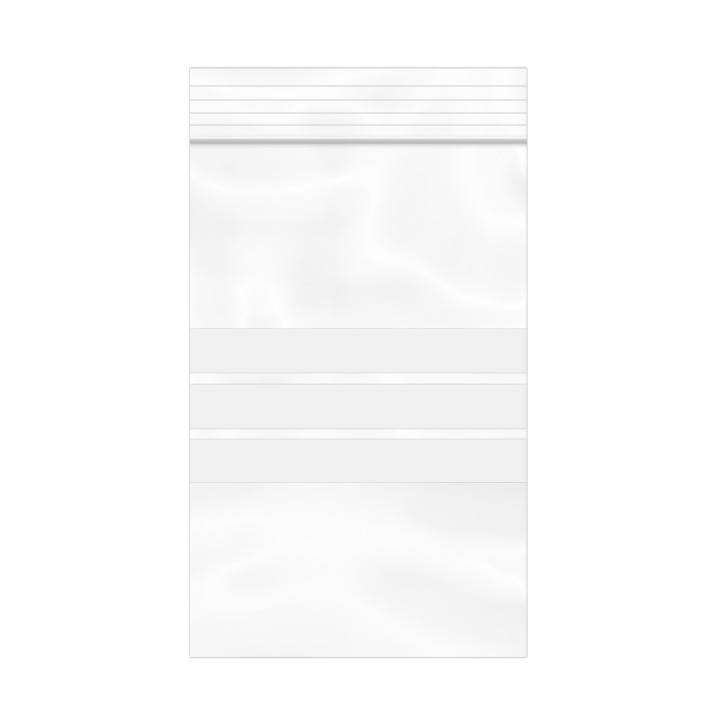 Plastic Zip Bag Seal top Write-On Block 8x12cm G-200 (100 Units)  