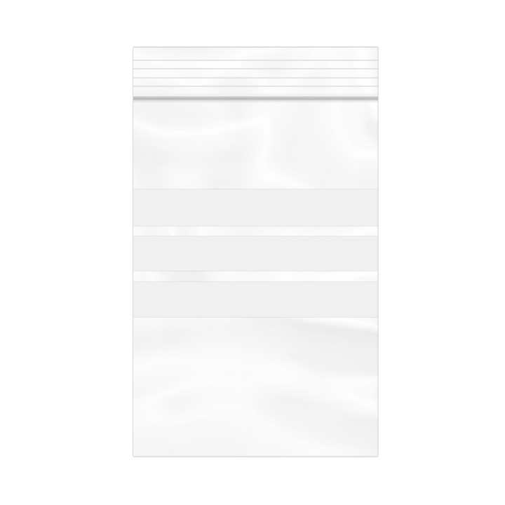 Plastic Zip Bag Seal top Write-On Block 10x15cm G-200 (1000 Units)