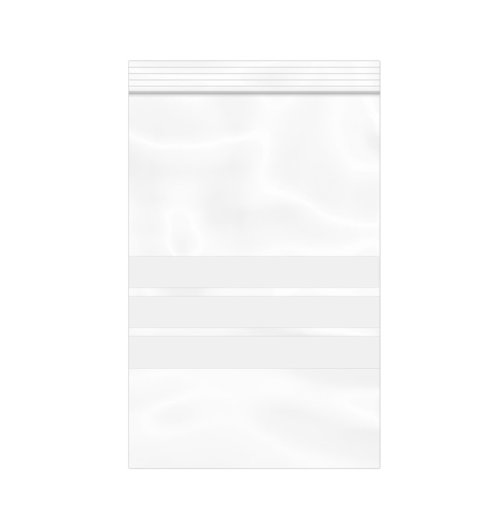 Plastic Zip Bag Seal top Write-On Block 12x18cm G-200 (1000 Units)