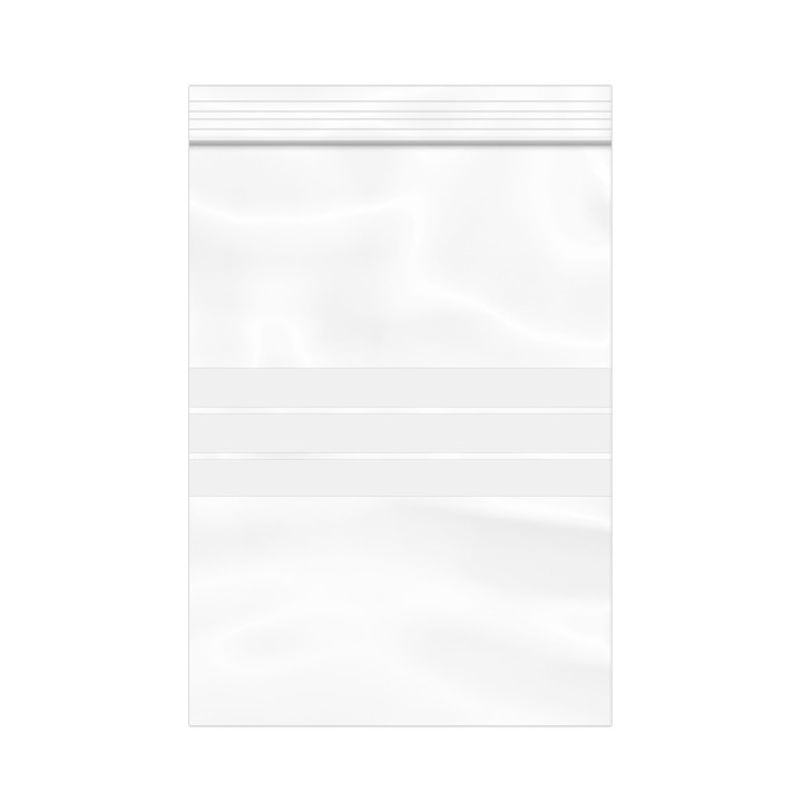 Plastic Zip Bag Seal top Write-On Block 18x25cm G-200 (100 Units)  