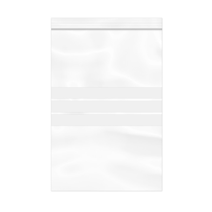 Plastic Zip Bag Seal top Write-On Block 20x30cm G-200 (100 Units)  