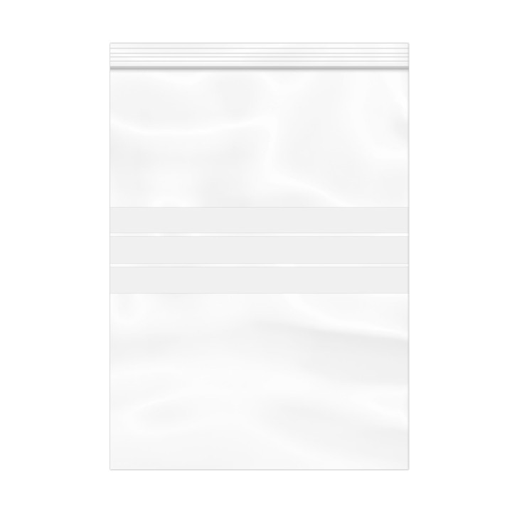 Plastic Zip Bag Seal top Write-On Block 30x40cm G-200 (1000 Units)