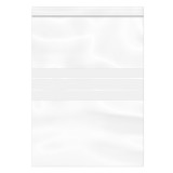 Plastic Zip Bag Seal top Write-On Block 30x40cm G-200 (100 Uts)