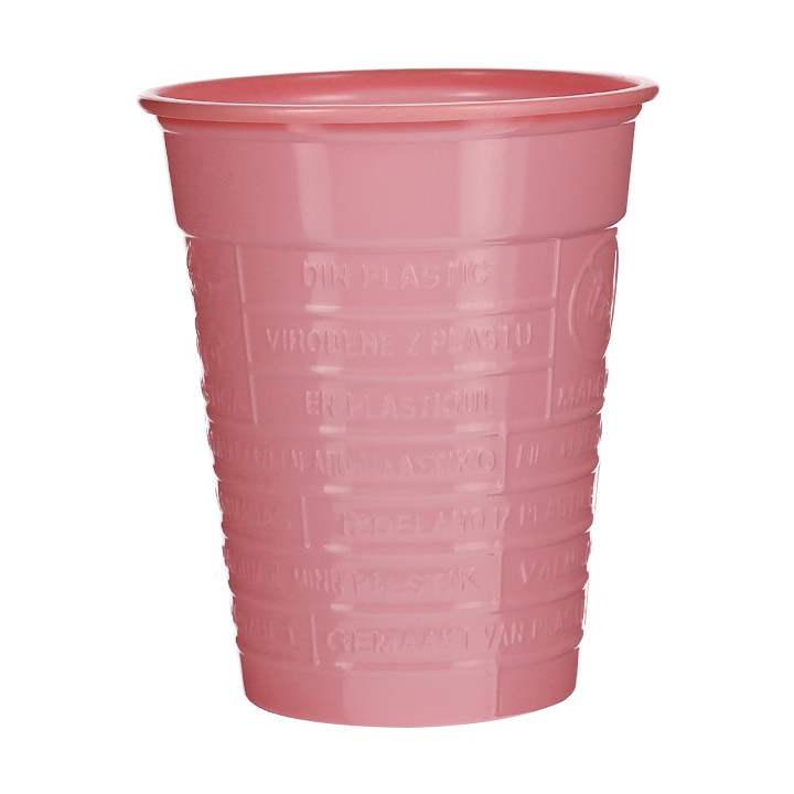 Plastic Cup PS Pink 200ml Ø7cm (50 Units) 