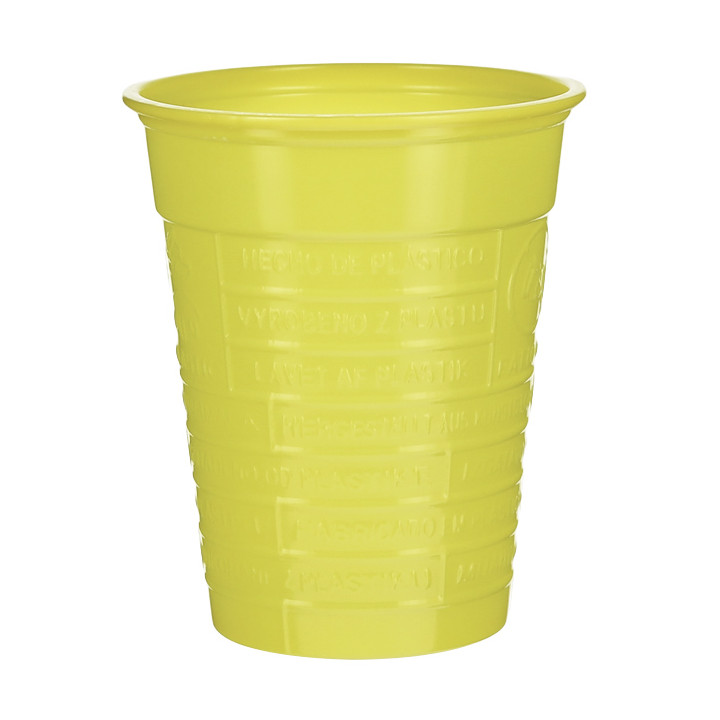 Plastic Cup PS Yellow 200ml Ø7cm (1.500 Units)