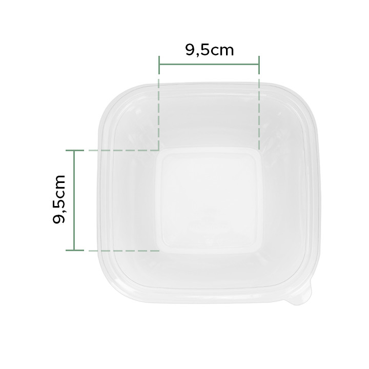 Plastic Bowl PET 1000ml 175x175x60mm (300 Units)