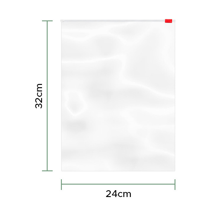 Plastic Bag Slider Zipper G250 24x32cm (50 Units) 