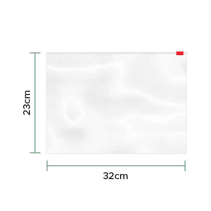 Plastic Bag Slider Zipper G250 32x23cm (50 Units) 