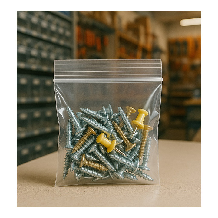 Plastic Zip Bag Seal top 11x11cm G-200 (100 Units)  