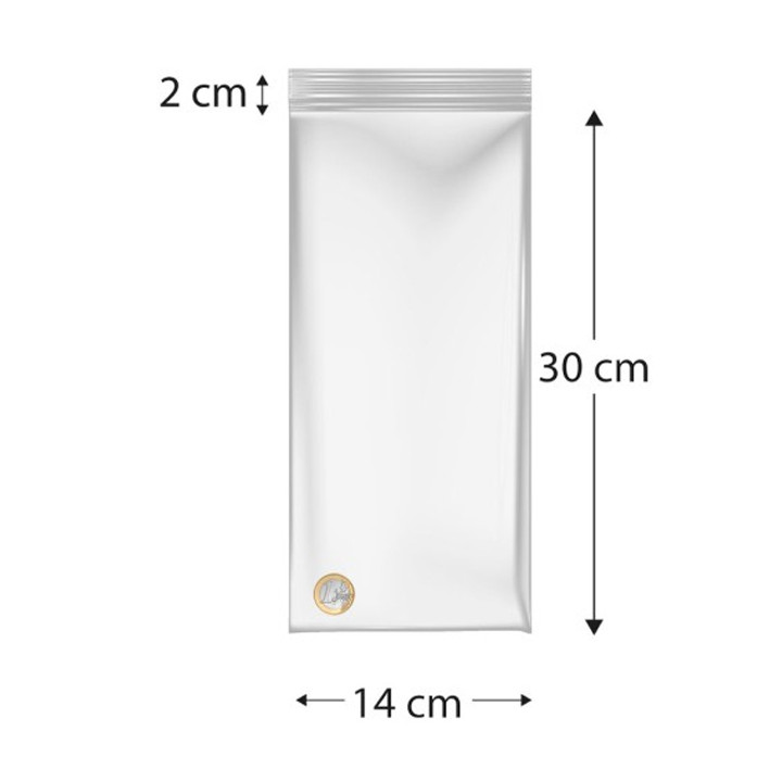 Plastic Zip Bag Seal top 14x30cm G-300 (1000 Units)
