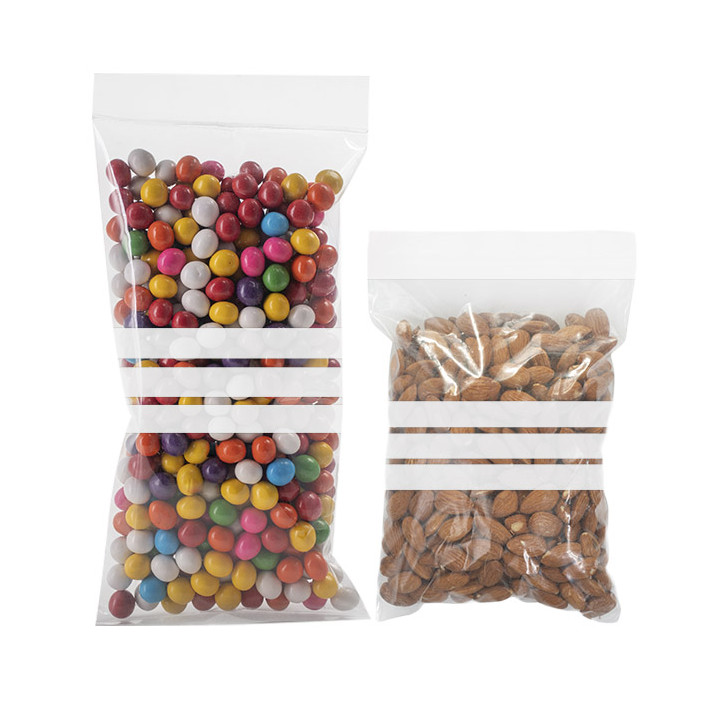 Plastic Zip Bag Seal top Write-On Block 8x12cm G-200 (1000 Units)