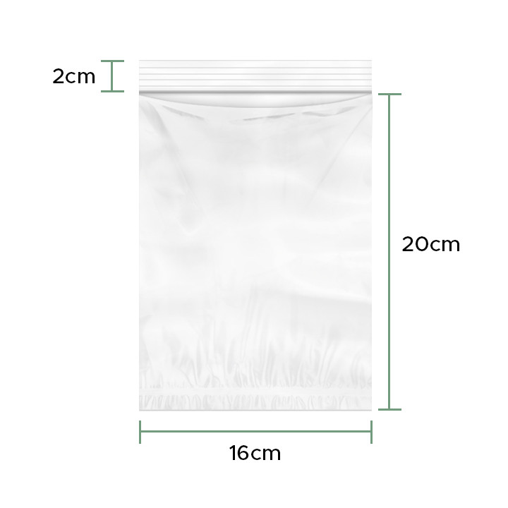 Plastic Bag Autoseal with Pocket 16x22+20cm G-200 (1000 Units)