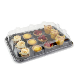 Plastic Lid for Tray Clear 35x24cm (50 Units)