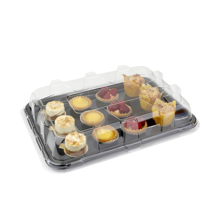Plastic Lid for Tray Clear 35x24cm (50 Units)