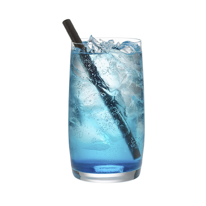 Paper Straw Straight Black Ø0,8cm 14cm (100 Units) 