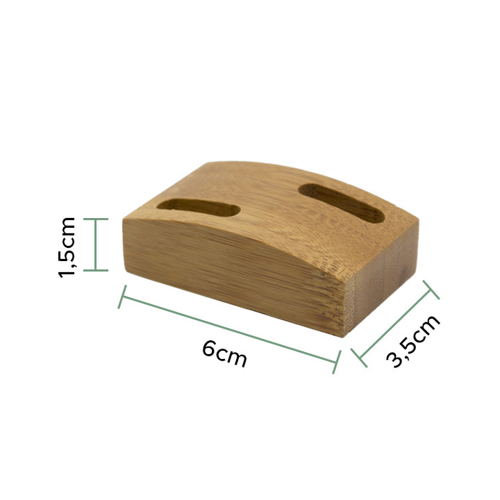 Bamboo Food Pick Holder Tray 6x3,5cm (1 Unit) 