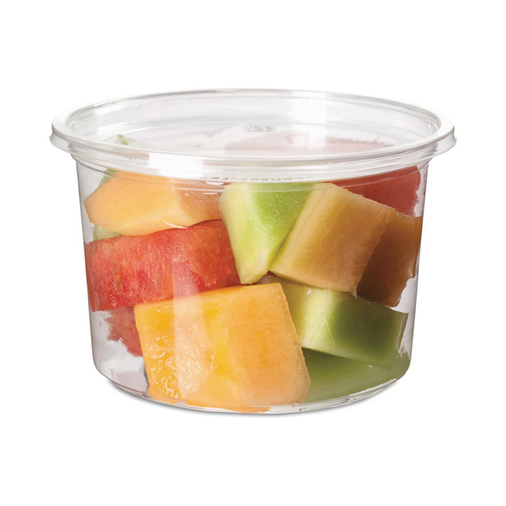 Tub Deli Container PLA Clear Compostable 480ml (50 Units) 