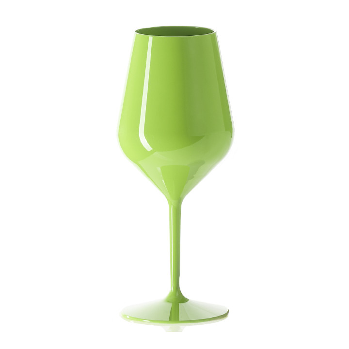 Reusable Glass Wine Tritan Green 470ml (1 Unit)