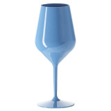 Reusable Glass Wine Tritan Blue 470ml (1 Unit)