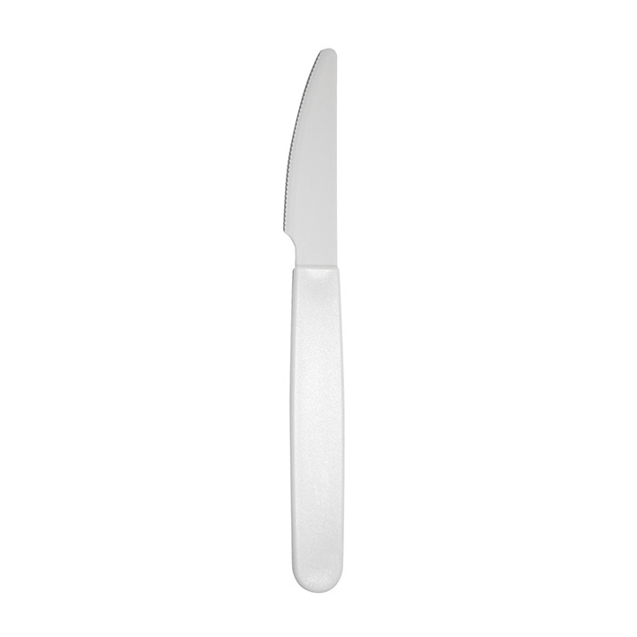Durable Reusable Knife PP White 18,5cm (180 Units)