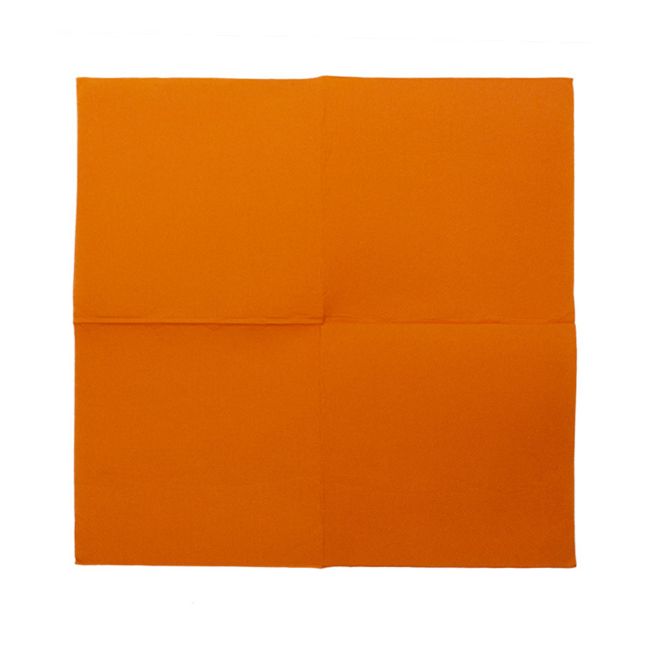 Paper Napkin Double Point Orange 2C 33x33cm (50 Units)