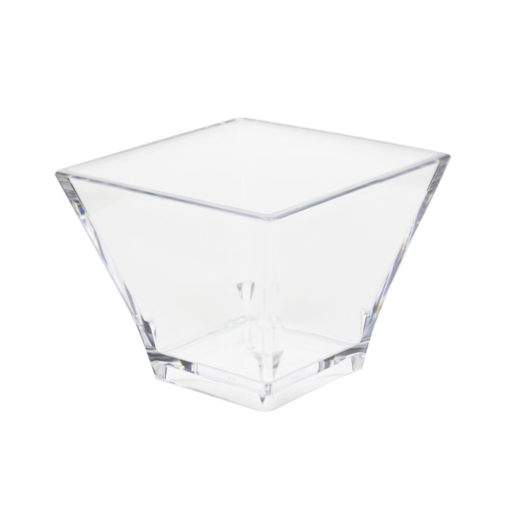 Tasting Plastic Bowl Durable SAN "Pagoda" Clear 88ml (96 Units)