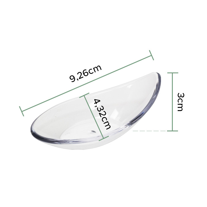 Tasting Plastic Bowl Durable SAN "Drop" Clear 18ml (6 Units) 