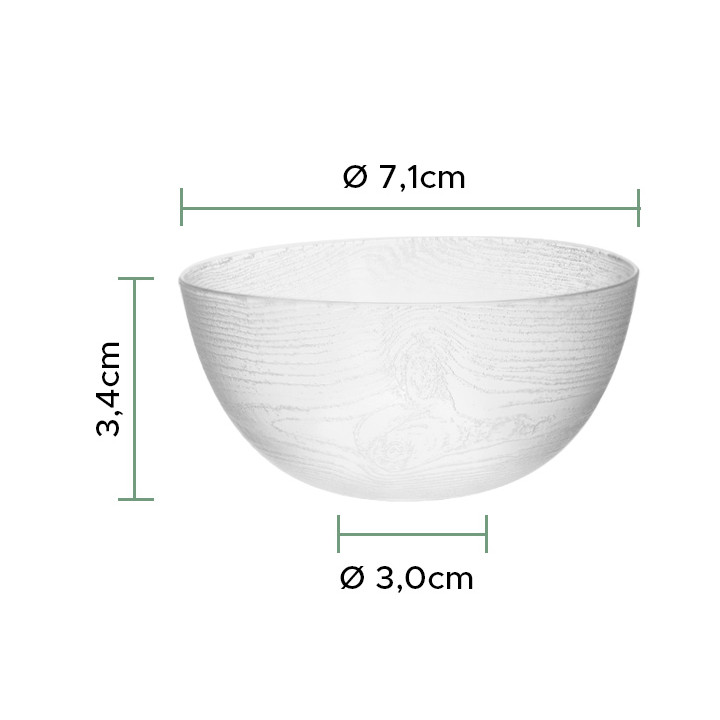 Reusable Tasting Bowl PS "Cortex" Clear 90ml (25 Units) 