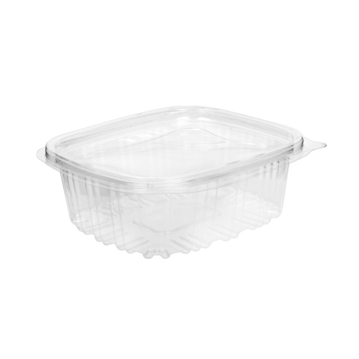 Plastic Hinged Deli Container OPS 375ml (60 Units)  