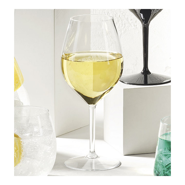 Reusable Plastic Glass Wine "Tritan" Clear 510ml (6 Units)