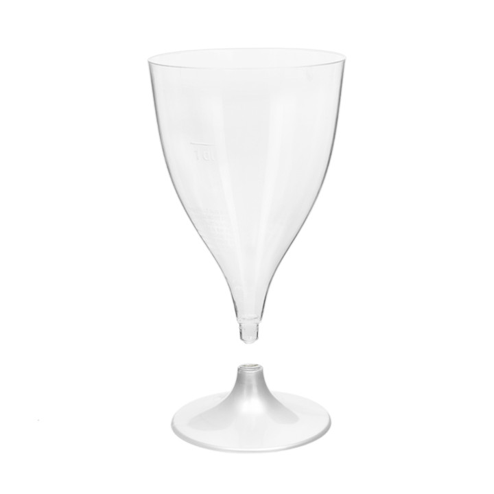Plastic Stemmed Glass Wine White 200ml 2P (400 Units)