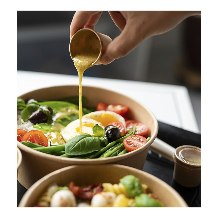 Kraft Cardboard Sauce Cup 30ml Ø4,4cm (2.000 Units)