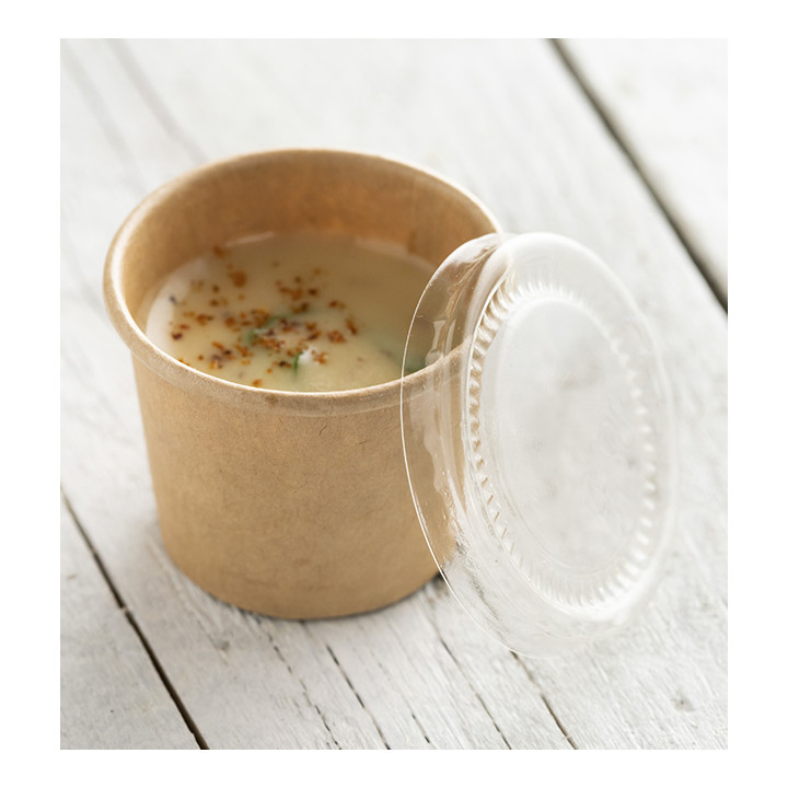 Kraft Cardboard Sauce Cup 30ml Ø4,4cm (50 Units)