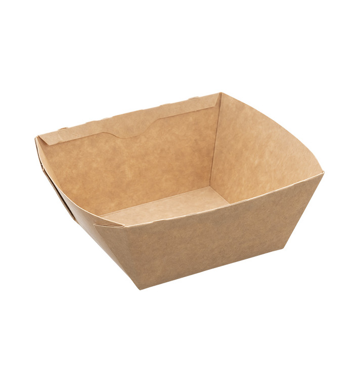 Rectangle Kraft Salad Bowl 500ml 15x12x6cm (400 Units)