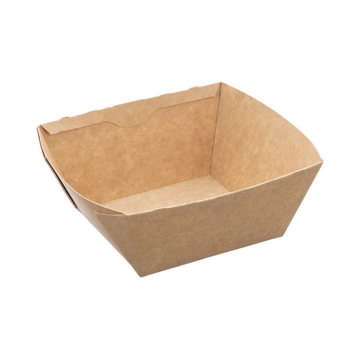 Rectangle Kraft Salad Bowl 500ml 15x12x6cm (400 Units)
