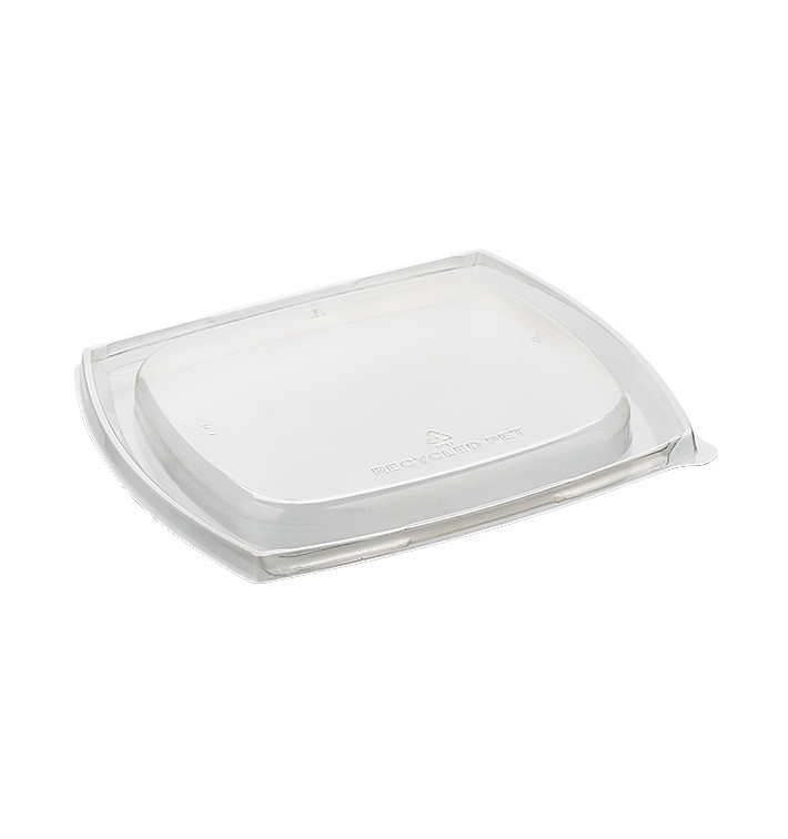 Rectangle Lid rPET for Salad Bowl 19x16cm (300 Units)