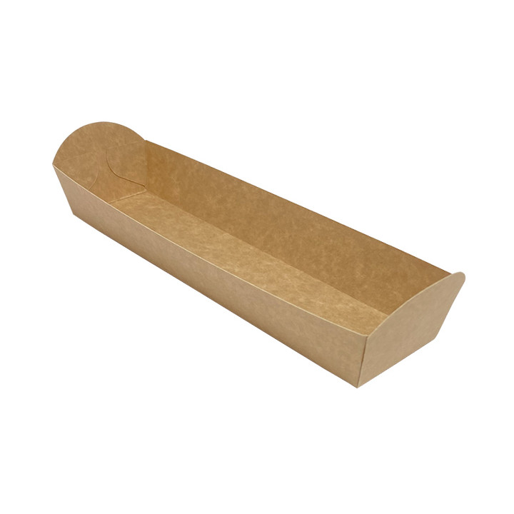 Kraft Baguette Tray 500ml 24,8x6cm (500 Uds)