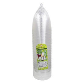 Plastic Stemmed Glass Wine Cream Removable Stem 300ml (40 Units)
